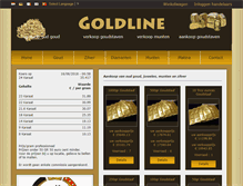 Tablet Screenshot of goldline.be